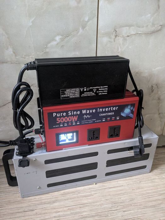 Инвертор 24в  48в 5000Вт чистый синус экофлоу ecoflow