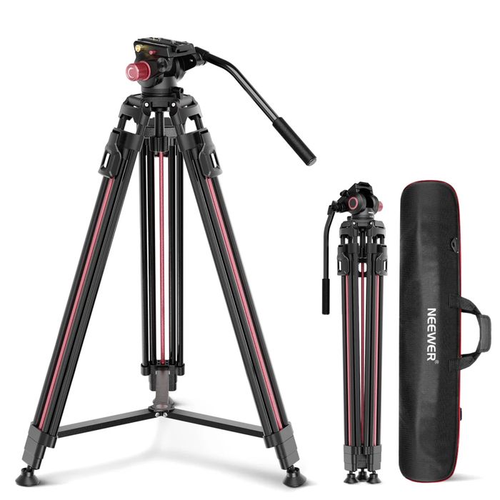 NEEWER LL38 Tripé de Vídeo Profissional 200 cm com Cabeça Fluida — Novo e Nunca Usado