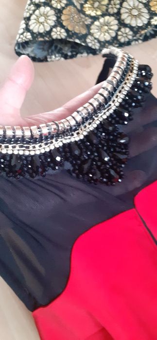 Czerwona sukienka mini S/M, elegancka sukienka wieczorowa, ołówkowa