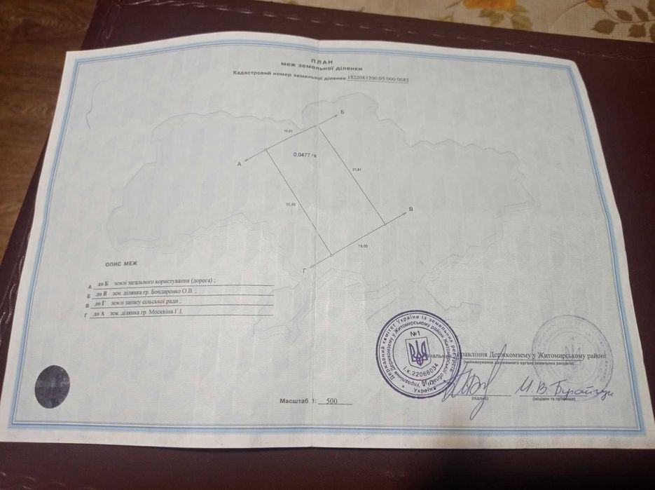 Продам земельну ділянку 4.5 сотки.