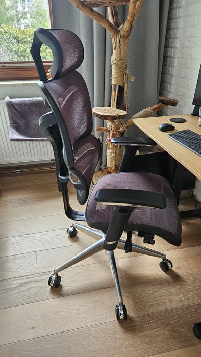 Fotel Ergonomiczny Biurowy Gamingowy Diablo V-Commander | Czarno-Burgundowy