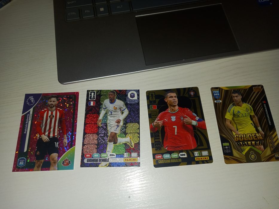 Karty Kolekcjonerskie :2x  Ronaldo Golden Baller  , Dembele  Momentum i numerowany Roberts Topps  244/399