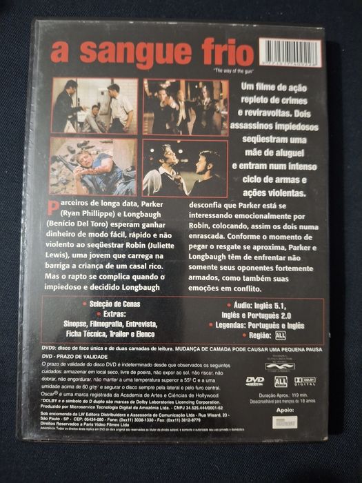 DVD A Sangue Frio.