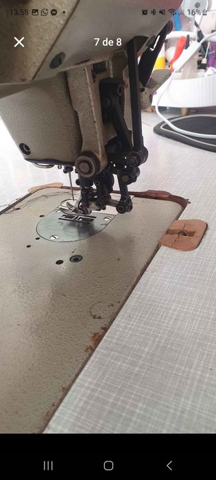 Maquina costura industrial pfaff ponto  corrido e zig zag
Pfaff  437 706/02
Ideal para tecidos grossos e estofos