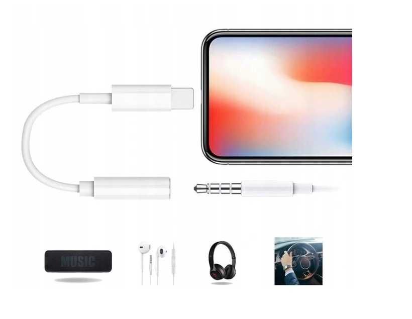 przejściówka iphone lightning jack 3,5mm