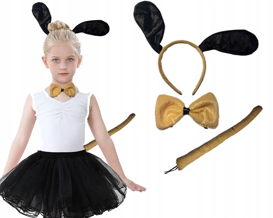 opaska spódniczka piesek strój karnawał przebranie