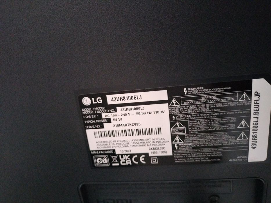TV Smart 43 polegadas - LG