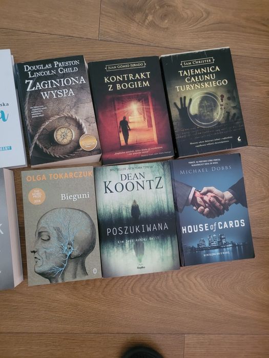 Zestaw książek 9szt kryminał