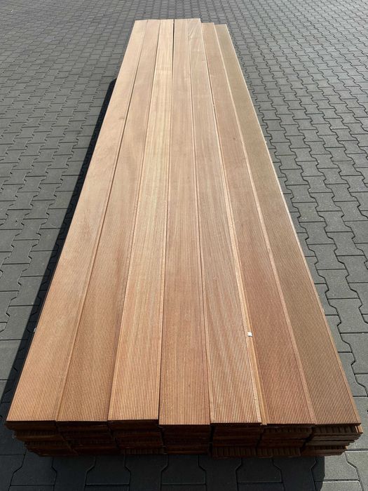 Deska Tarasowa egzotyczna bangkirai Bangkiray ryflowana 25x145mm