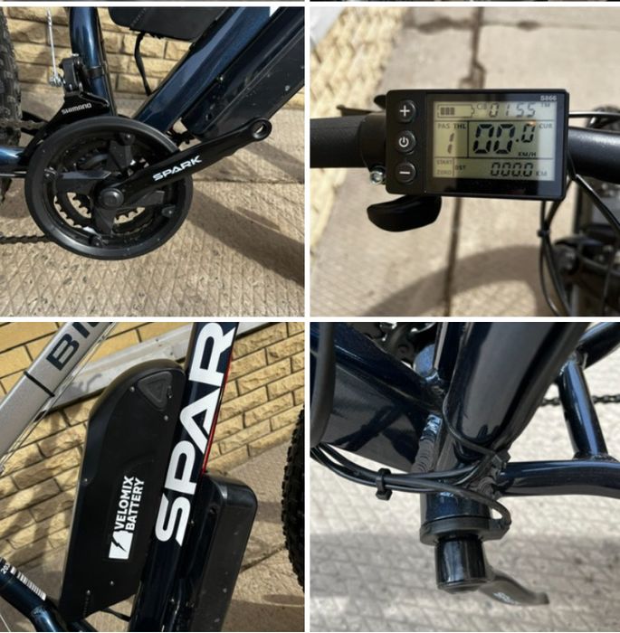 Электро ФЭТ 500W ФЭТБАЙК с мотором 1000W Фэтбайк полный привод 20" 26"