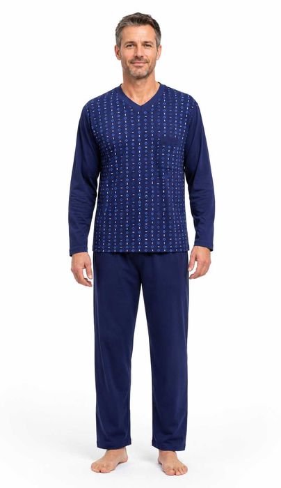 Piżama męska długi rękaw roz.182 XL