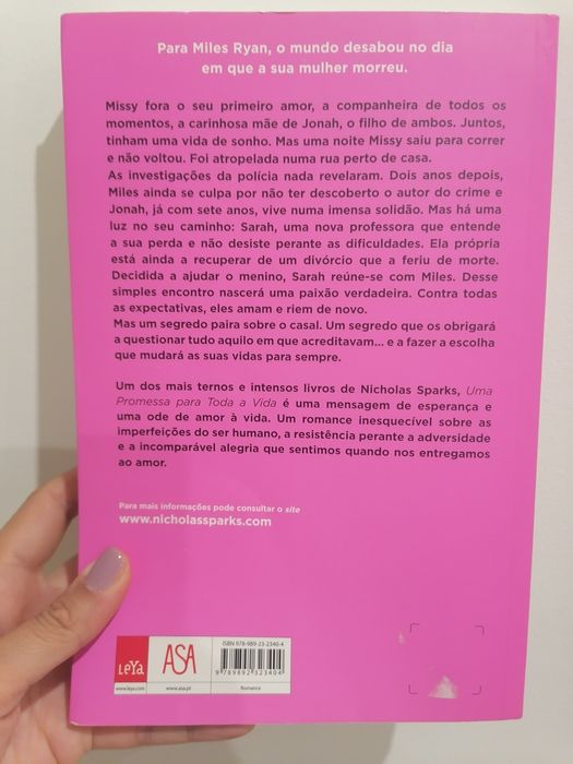 Livro: Uma Promessa Para Toda a Vida de Nicholas Sparks