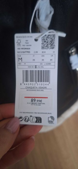 Kurtka kożuch mango biker skóra M zara