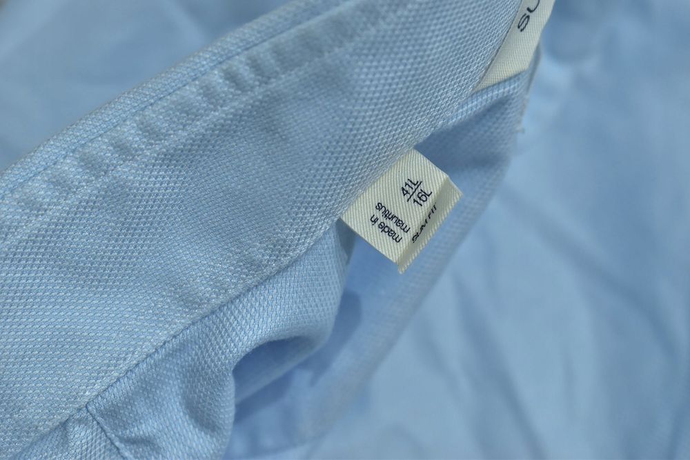 Suitsupply Traveller Błękitna Koszula Męska Xl 41L Slim