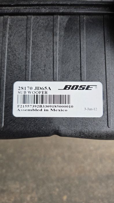 Subwoofer nissan qashqai