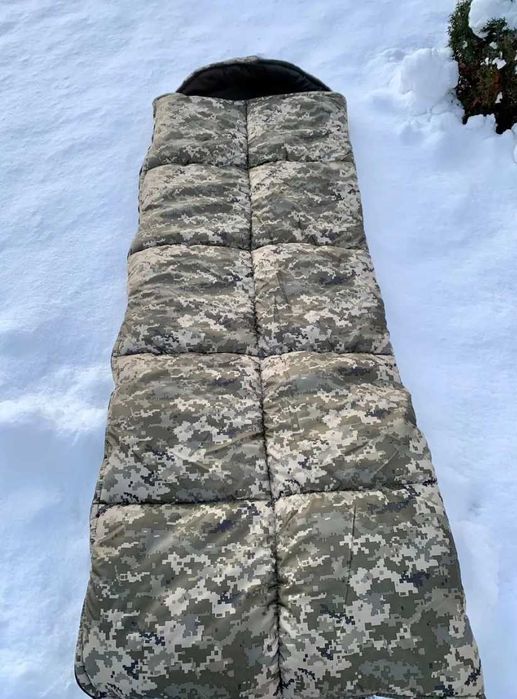 Военный демисезонный спальник ВСУ армейский спальный мешок без флиса