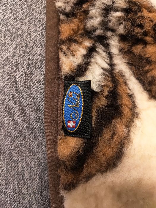 Narzuta koc na fotel wełna lama 100% Woolmark