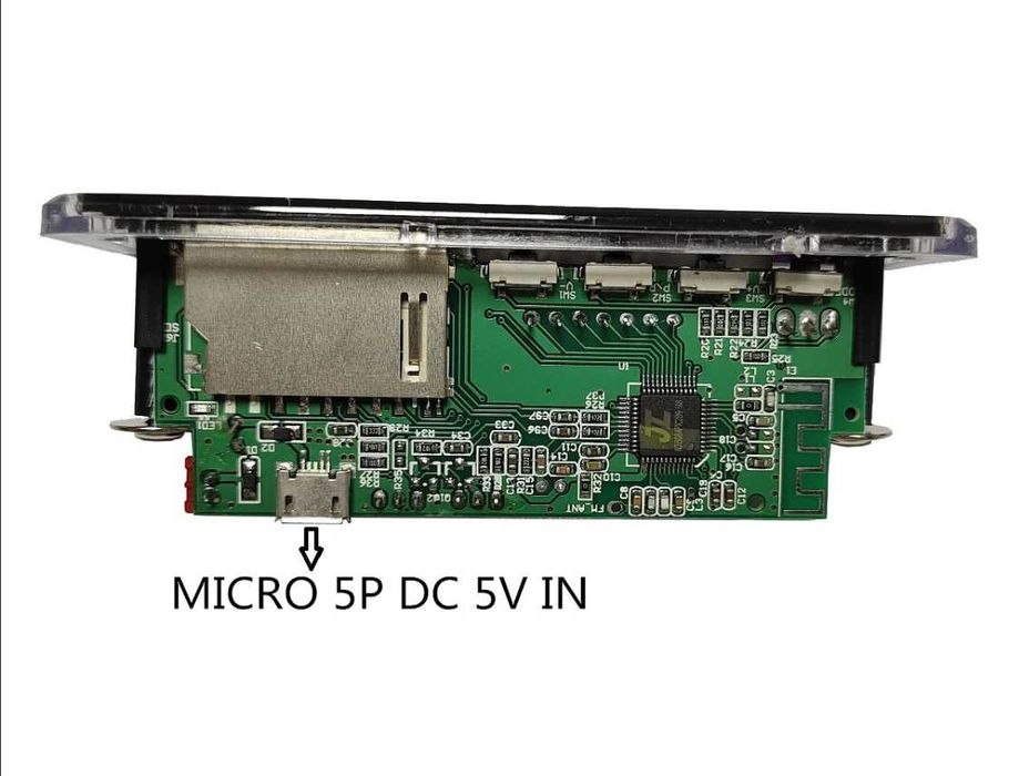 Модуль Mp3,Мп3, Wma, Flac, Bluetooth 5.2+ USB/SD/FM/AUX Декодер