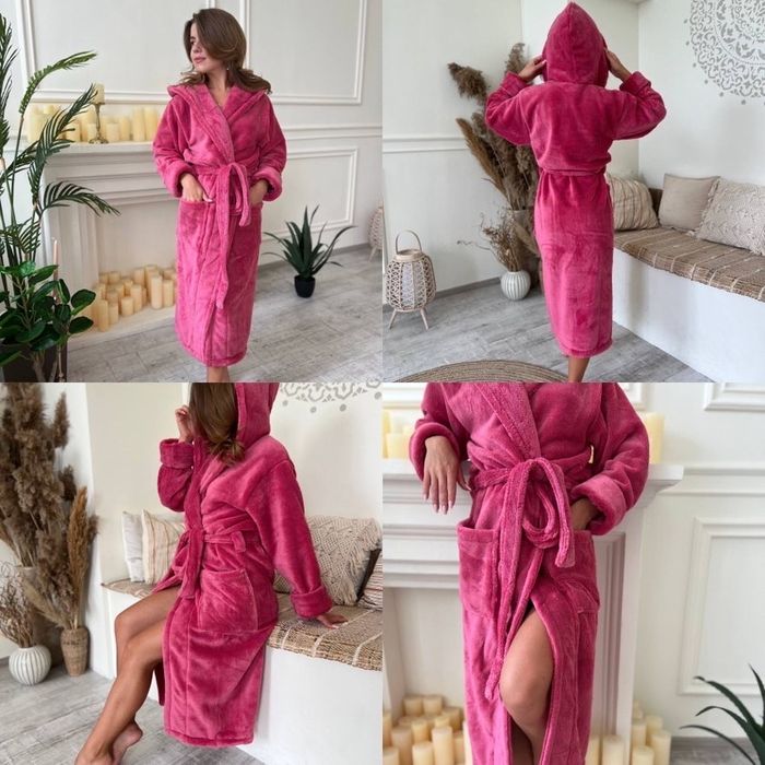 Жіночий махровий халат, теплий,ніжний халат, женский халат домашний