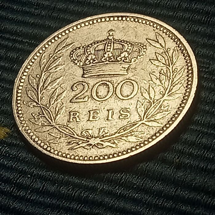moeda prata  de 200 reis 1909