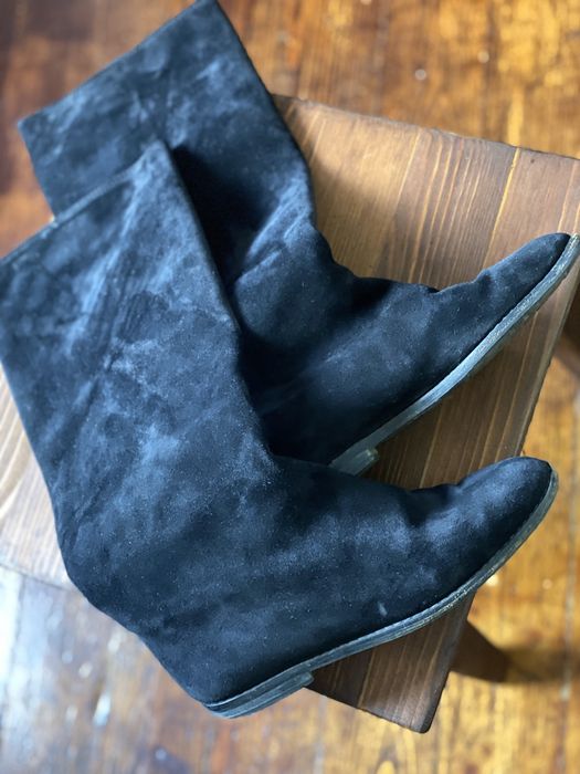 Сапоги чоботи натуральний замш