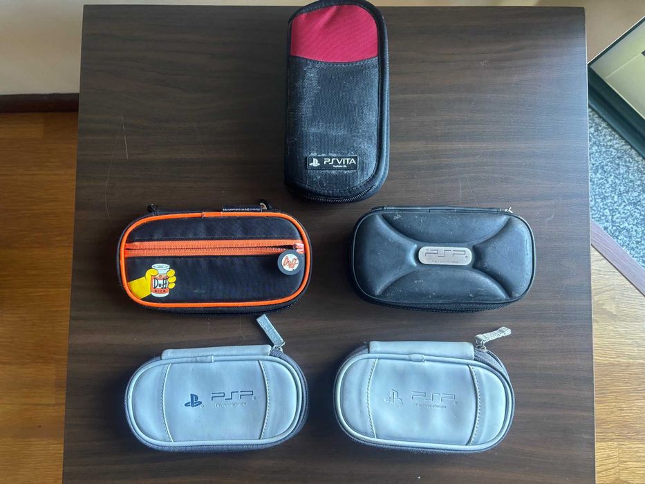 Lote 5 Bolsas Oficiais Sony PSP / PS Vita