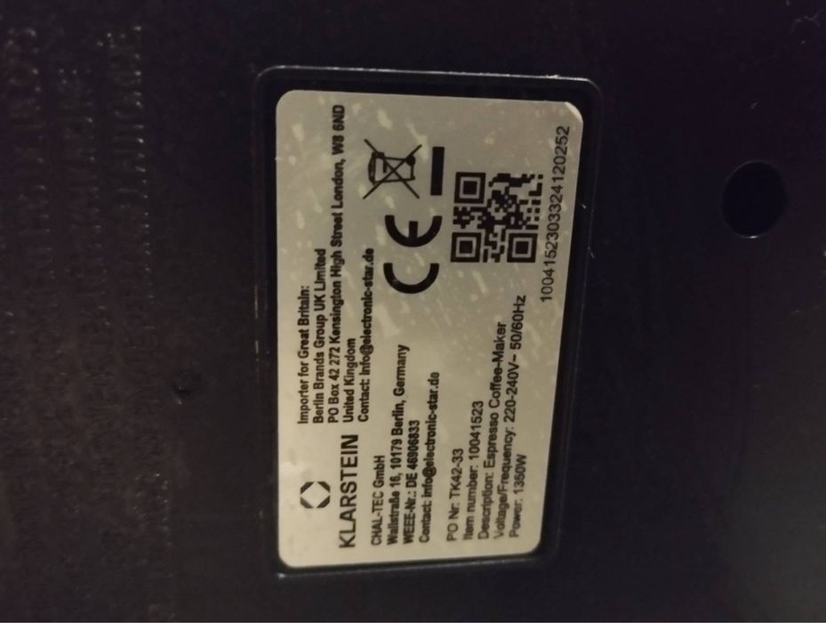 Кавоварка Klarstein