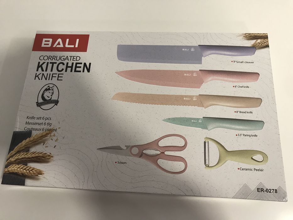 Conjunto de facas novo a estrear