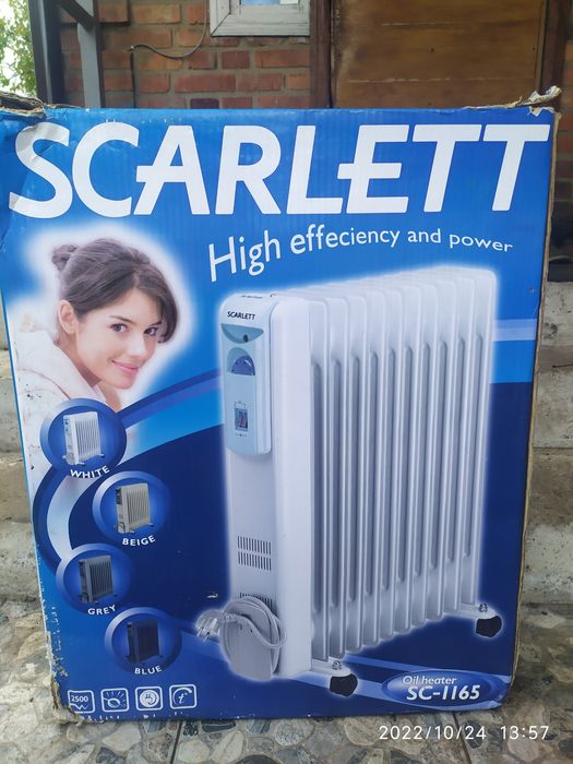 Обогреватель масляный Scarlett sc1165  2500Вт 11 секц