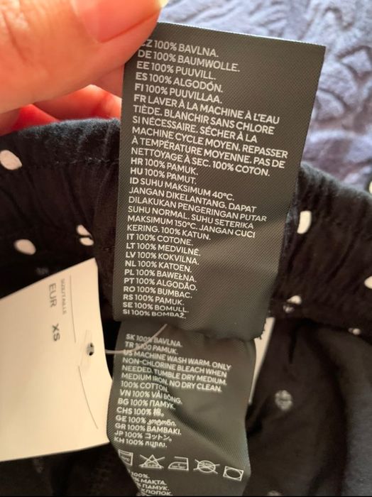 Жіночі штани піжама H&M XS одяг для сну бавовна