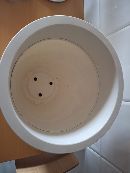 Conjunto de 2 vasos grandes em branco mate