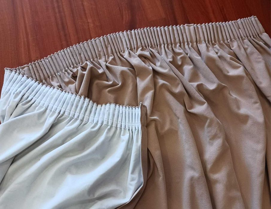 Par cortinas forradas + black out´s tom beje escuro (1,75x2,35)