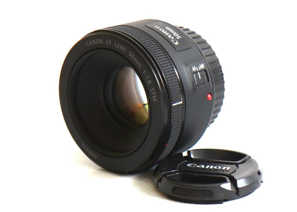 Lente Canon 50mm 1.8 STM lente em boas condições