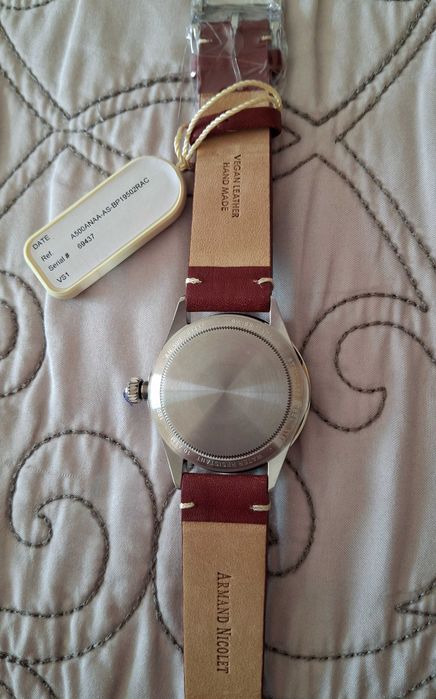 Relógio de luxo Armand Nicolet VS1 Date Novo 38mm