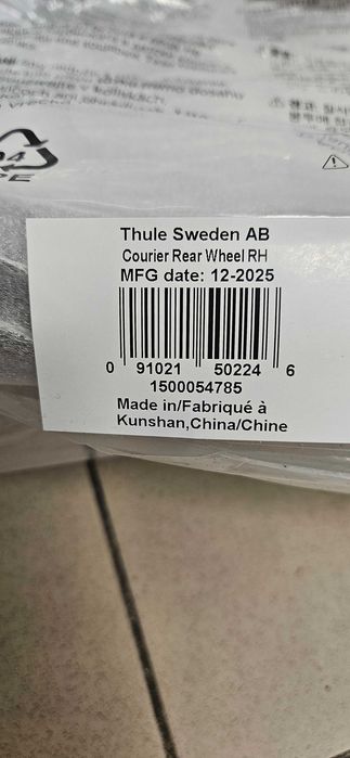 THULE Koła tylne  do przyczepki Curier Thule Nowe