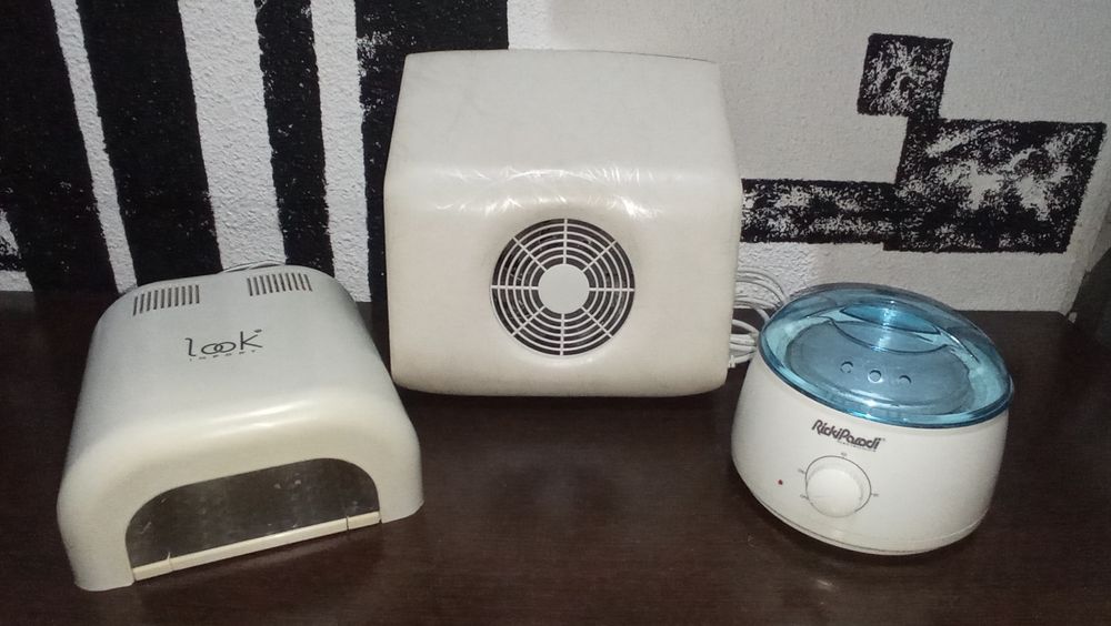 Aspirador & Catalizador UV unhas de gel + Panela Cera