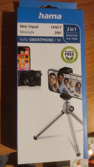 Mini statyw na telefon.