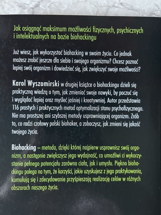 Karol Wyszomirski Biohacking 2 przewodnik dla zaawansowanych