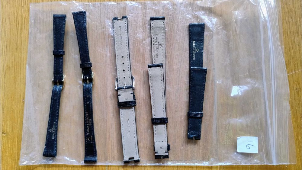 Oryginalne skórzane paski do zegarków.