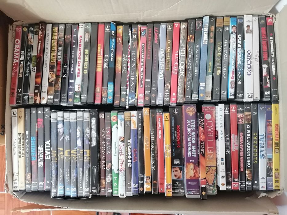Caixa Dvd's com filmes