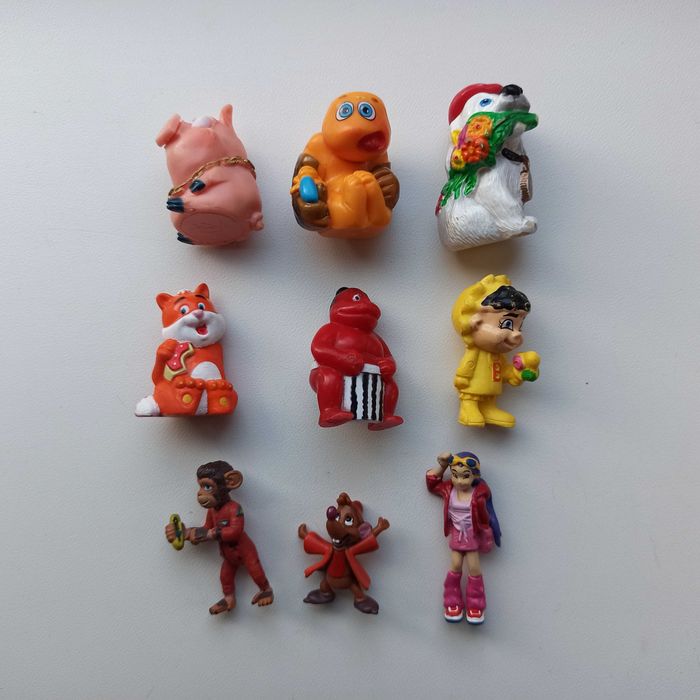 Колобок, Кіт, лисиця і півень, колекції  фігурок ландрін, Кіндер