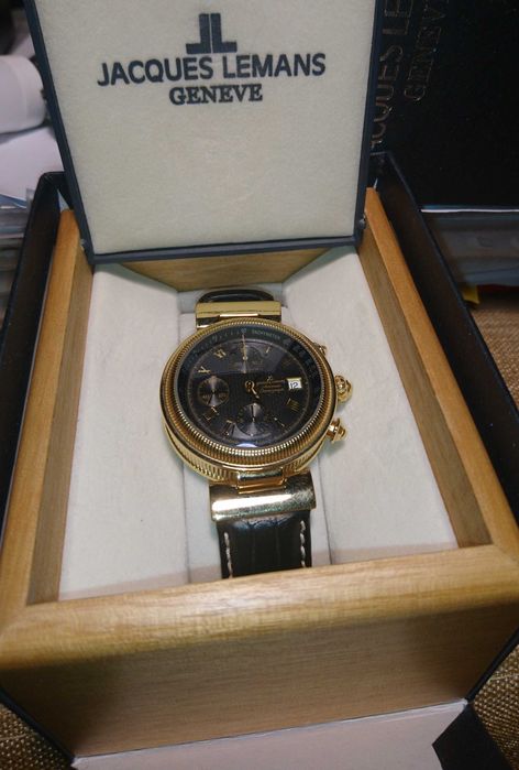 Часы позолоченные Jacques Lemans automatik 1-1216 ( Swiss Made