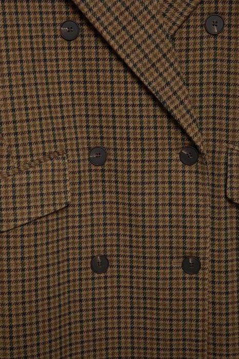 Довге пальто Pull&Bear в клітинку