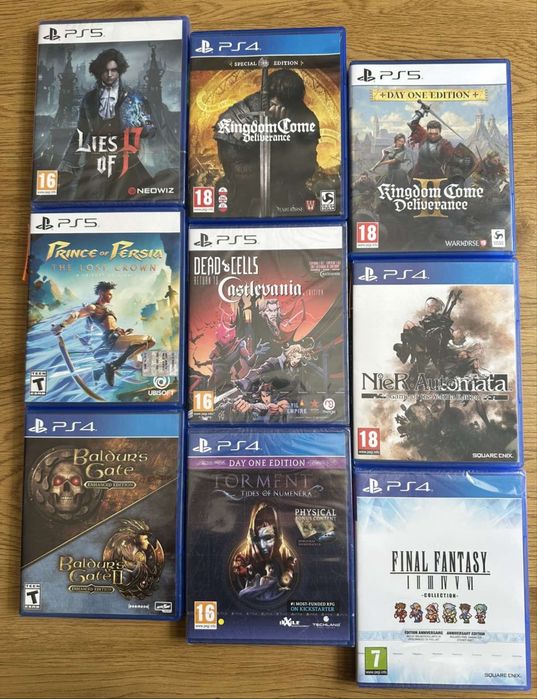 Sony PS4/PS5: Dark Souls, Ведьмак 3 Дикая Охота FarCry Безумцы Это Ты, Evil Within Lies of P, Baldurs Gate, Final Fantasy Castlevania Nier Automata
