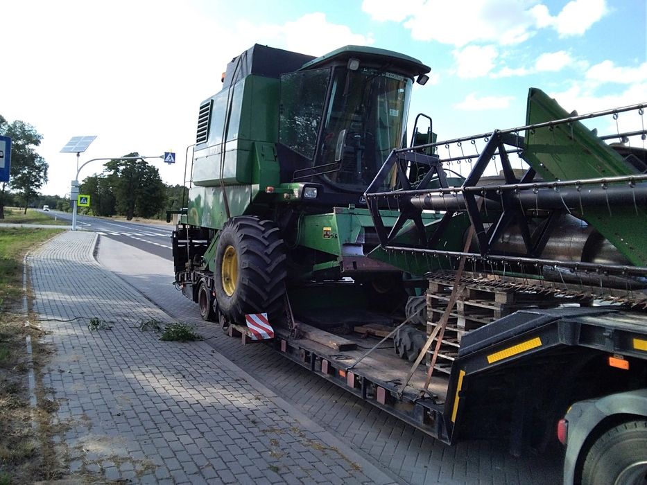 Transport niskopodwoziowy harvester forwarder kombajnów koparek