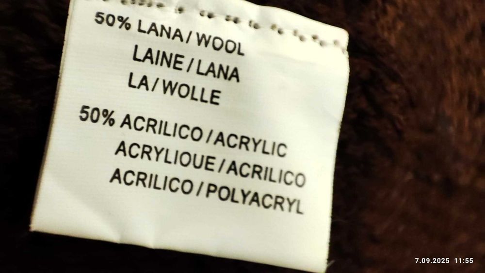 Ponczo 50% wełna, 50% akryl, NOWE