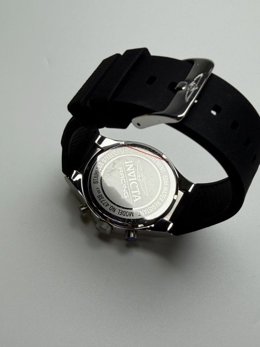 Invicta 47738, чоловічий годинник спортивний, годинник з яскравим жовтим циферблатом, інвікта хронограф