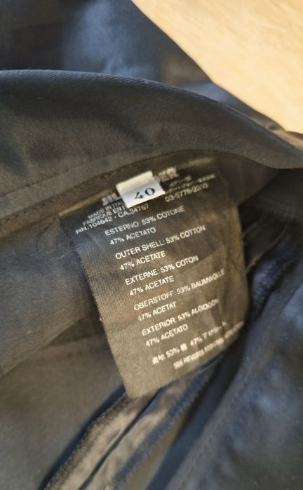 JIL SANDER – Satynowe Spodnie Premium Made in Italy r. M
