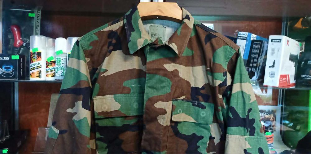 Bluza Mundurowa BDU Coat Hot Weather Woodland US Army Medium Short Ripstop