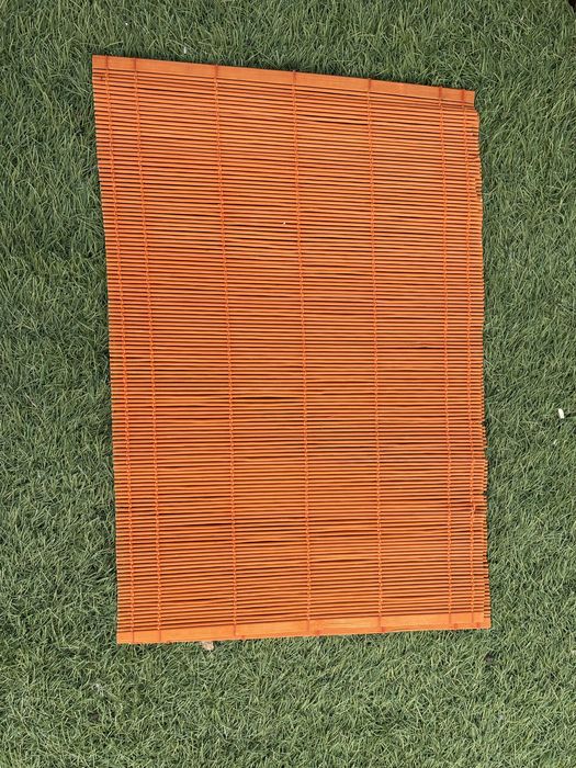 Individual / Tapete em Bambu – Tom cor laranja